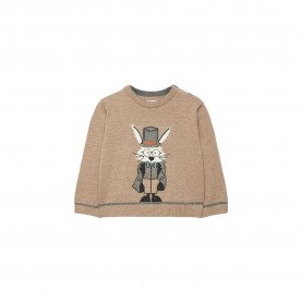 блуза,детски,блузи,boboli,knitwear,sweater,camel,(beige)