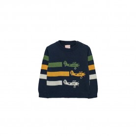 блуза,детски,блузи,boboli,knitwear,sweater,marine,3,(blue)