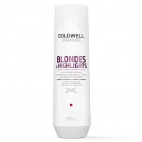 хигиена,коса,goldwell,blondes,&,highlights,anti,yellow,250ml,toning,shampoo,clear