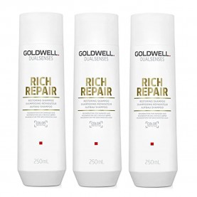 хигиена,коса,goldwell,rich,repair,restoring,250ml,shampoo,clear