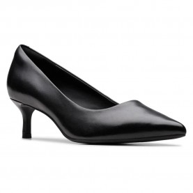 Обувки Clarks shoes Zarey Court heel shoes - Black (Black Leather) обувки,дамски,обувки,clarks,shoes,zarey,court,heel,shoes,black,(black,leather)
