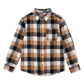 карирана,риза,детски,ризи,levi´s,®,buffalo,check,flannel,long,sleeve,shirt,jet,black,(brown)