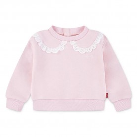 блуза,детски,блузи,levi´s,®,peter,pan,collar,crew,neck,sweatshirt,crystal,rose,(pink)