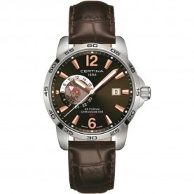 часовник,часовници,certina,c034455160870,watch,brown,(brown,leather,brown)