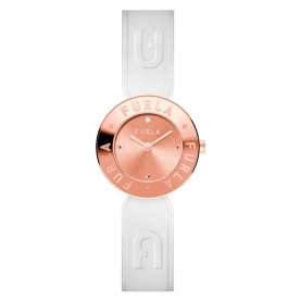 Часовник Furla WW00004005L3 woman watch - Clear (White Leather / Pink) часовник,часовници,furla,ww00004005l3,woman,watch,clear,(white,leather,pink)