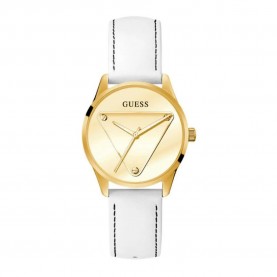 часовник,часовници,guess,gw0399l1,watch,white,(white,leather,golden)