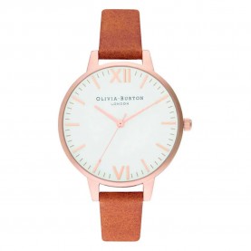 часовник,часовници,olivia,burton,ob16tl13,watch,orange,(brown,leather,white)