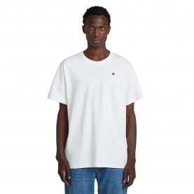 Тениска G-Star Back Photo Print Loose short sleeve T-shirt - White (White Knee Patch) тениска,мъжки,тениски,дамски,тениски,g,star,back,photo,print,loose,short,sleeve,t,shirt,white,(white,knee,patch)