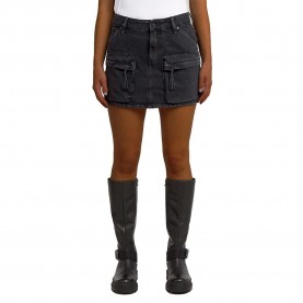 Пола G-Star Cargo short skirt - Black (Worn In Black Obsidian) пола,дамски,поли,и,рокли,g,star,cargo,short,skirt,black,(worn,in,black,obsidian)