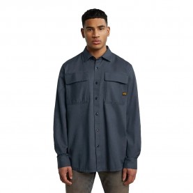 Риза с дълъг ръкав G-Star CPO Regular long sleeve shirt - Grey (India Ink) риза,с,дълъг,ръкав,дамски,ризи,мъжки,ризи,g,star,cpo,regular,long,sleeve,shirt,grey,(india,ink)