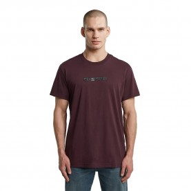 Тениска G-Star Gel Print short sleeve T-shirt - Brown (Maroon) тениска,мъжки,тениски,дамски,тениски,g,star,gel,print,short,sleeve,t,shirt,brown,(maroon)