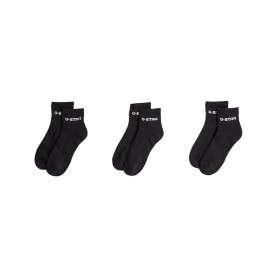 Чорапи G-Star Grove socks 3 pairs - Black (Black) чорапи,мъжки,чорапи,дамски,чорапи,g,star,grove,socks,3,pairs,black,(black)