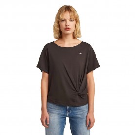 Тениска G-Star Knot short sleeve T-shirt - Brown (Deep Brown) тениска,мъжки,тениски,дамски,тениски,g,star,knot,short,sleeve,t,shirt,brown,(deep,brown)