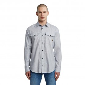 риза,с,дълъг,ръкав,мъжки,ризи,g,star,marine,slim,long,sleeve,shirt,salute,white,oxford,(grey)