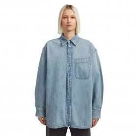 G-Star Maxi 1 Pocket overshirt - Sun Faded Pacific Blue (Blue) дамски,якета,и,палта,g,star,maxi,1,pocket,overshirt,sun,faded,pacific,blue,(blue)