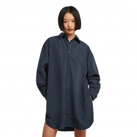 рокля,дамски,поли,и,рокли,g,star,oversized,woven,long,sleeve,dress,blue,(india,ink,pinstripe)