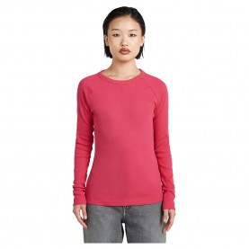 тениска,дамски,тениски,g,star,slim,rib,keyhole,long,sleeve,t,shirt,pink,(pink,peacock)