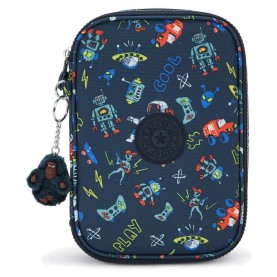 канцеларски,принадлежности,kipling,100,pens,pencil,case,space,game,(blue)