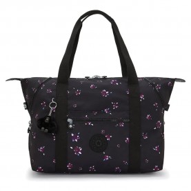 чанта,всички,чанти,kipling,art,m,26l,bag,night,flower,(black)