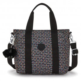 чанта,всички,чанти,kipling,asseni,mini,5l,tote,bag,geo,feather,(black)