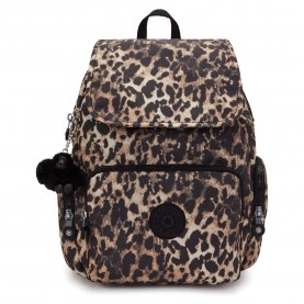 раница,раници,kipling,city,zip,s,13l,backpack,wild,leopard,(brown)