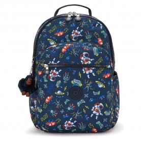 раница,раници,kipling,seoul,college,extra,32l,backpack,space,game,(blue)