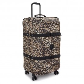 куфари,kipling,spontaneous,l,101l,trolley,bag,wild,leopard,(brown)