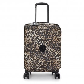 куфари,kipling,spontaneous,s,37.5l,trolley,bag,wild,leopard,(brown)