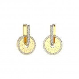 бижутерия,guess,jube04075,love,earrings,refurbished,golden,(golden)