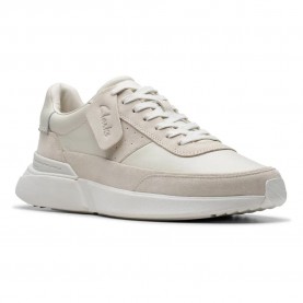 обувки,мъжки,маратонки,clarks,shoes,craft,pace,trainers,refurbished,white,(white,leather)