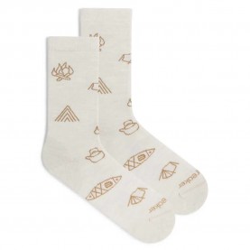 чорапи,мъжки,чорапи,дамски,чорапи,icebreaker,merino,lifestyle,ultralight,camp,essentials,crew,socks,beige,(ecru,heather,sand)