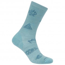 чорапи,дамски,чорапи,icebreaker,merino,lifestyle,ultralight,camp,essentials,crew,socks,hydro,topaz,(blue)