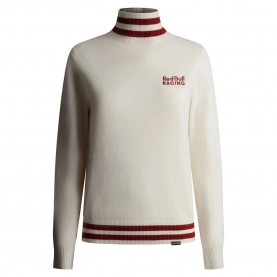 блуза,дамски,пуловери,дамски,плетени,дрехи,red,bull,racing,rl7000003,slim,fit,high,neck,sweater,white,(mousse,white)