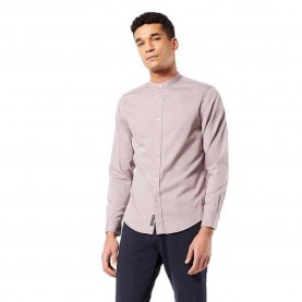 риза,с,дълъг,ръкав,мъжки,ризи,dockers,slim,long,sleeve,shirt,refurbished,matta,band,collar,3,(grey)