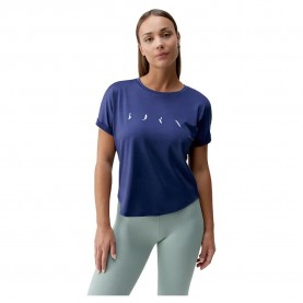 Тениска Born living yoga Azami short sleeve T-shirt - Blue (Next Blue) тениска,дамски,тениски,born,living,yoga,azami,short,sleeve,t,shirt,blue,(next,blue)