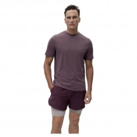 Тениска Born living yoga Volta short sleeve T-shirt - Dark Cherry тениска,мъжки,тениски,born,living,yoga,volta,short,sleeve,t,shirt,dark,cherry