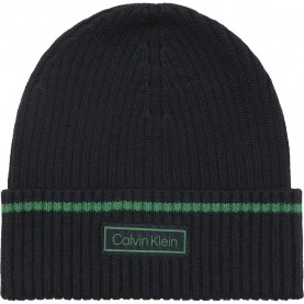 шапка,всички,шапки,calvin,klein,patch,beanie,dark,sapphire,verdant,green,(black)