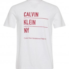 тениска,мъжки,тениски,calvin,klein,jeans,lv04rd818g,short,sleeve,t,shirt,white,(brilliant,white)