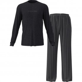 пижама,мъжки,пижами,calvin,klein,lv00nm2955,pyjama,charcoal,heather,top,racetrack,s