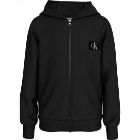 блуза,детски,блузи,calvin,klein,ib0ib02213,full,zip,sweatshirt,ck,black,(black)