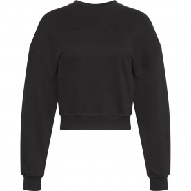 тениска,дамски,пижами,calvin,klein,lv00qs7514,long,sleeve,pyjama,t,shirt,black