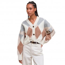 Жилетка Barbour Silvia cardigan - White (Multi) жилетка,дамски,пуловери,дамски,плетени,дрехи,barbour,silvia,cardigan,white,(multi)