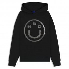 Блуза HUGO Dolasa 2 10275030 BLUE sweatshirt - Black (Black) блуза,дамски,блузи,hugo,dolasa,2,10275030,blue,sweatshirt,black,(black)