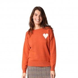 блуза,дамски,пуловери,дамски,плетени,дрехи,deeluxe,adonis,sweater,brick