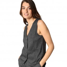 Елек Deeluxe Camberly waistcoat - Grey (Dark Grey Melange) елек,дамски,сака,deeluxe,camberly,waistcoat,grey,(dark,grey,melange)