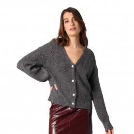 жилетка,дамски,пуловери,дамски,плетени,дрехи,deeluxe,dorfi,cardigan,dark,grey,melange