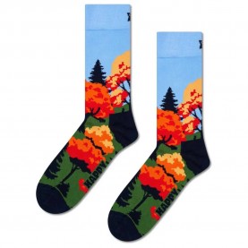 чорапи,мъжки,чорапи,happy,socks,autumn,crew,socks,multicolor,(navy)