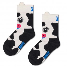 чорапи,детски,чорапи,happy,socks,cow,crew,socks,black,(white)