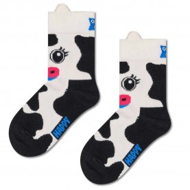 чорапи,детски,чорапи,happy,socks,cow,crew,socks,2,pairs,white,(black,01)