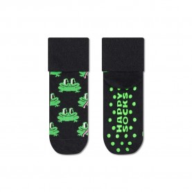 чорапи,детски,чорапи,happy,socks,frog,anti,slip,socks,black,(black)